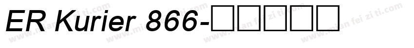 ER Kurier 866字体转换